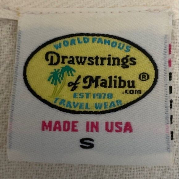 Drawstrings of Malibu Ivory 100% Cotton Cowl Neck Blouse with Lace Insert - Picture 4 of 5